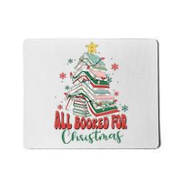 All Booked For Christmas teacher Reading Bookworm Mousepad