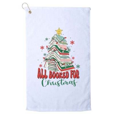 All Booked For Christmas teacher Reading Bookworm Platinum Collection Golf Towel