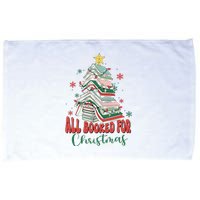 All Booked For Christmas teacher Reading Bookworm Microfiber Hand Towel