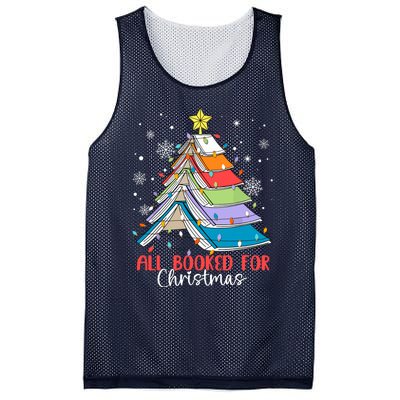 All Booked For Christmas Book Christmas Tree Lights Apparel Mesh Reversible Basketball Jersey Tank