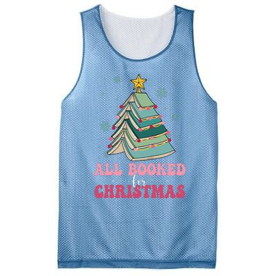 All Booked For Christmas Pine Tree Funny Xmas Raglan Baseball Mesh Reversible Basketball Jersey Tank