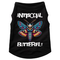 Antisocial Butterfly, Funny, With A Death Head Moth Doggie Tank