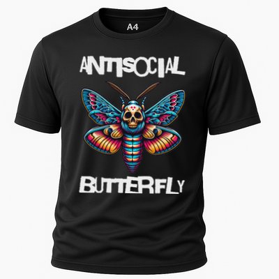 Antisocial Butterfly, Funny, With A Death Head Moth Performance Shirt