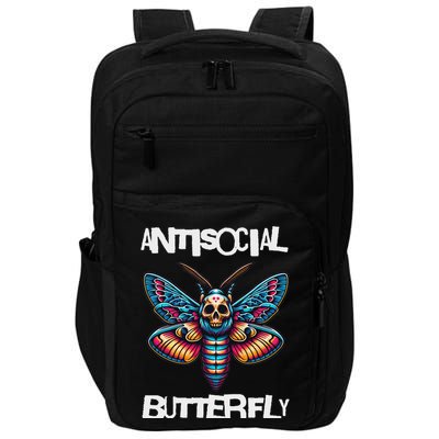 Antisocial Butterfly, Funny, With A Death Head Moth Impact Tech Backpack