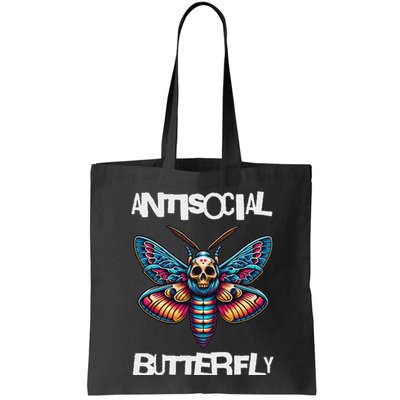 Antisocial Butterfly, Funny, With A Death Head Moth Bag