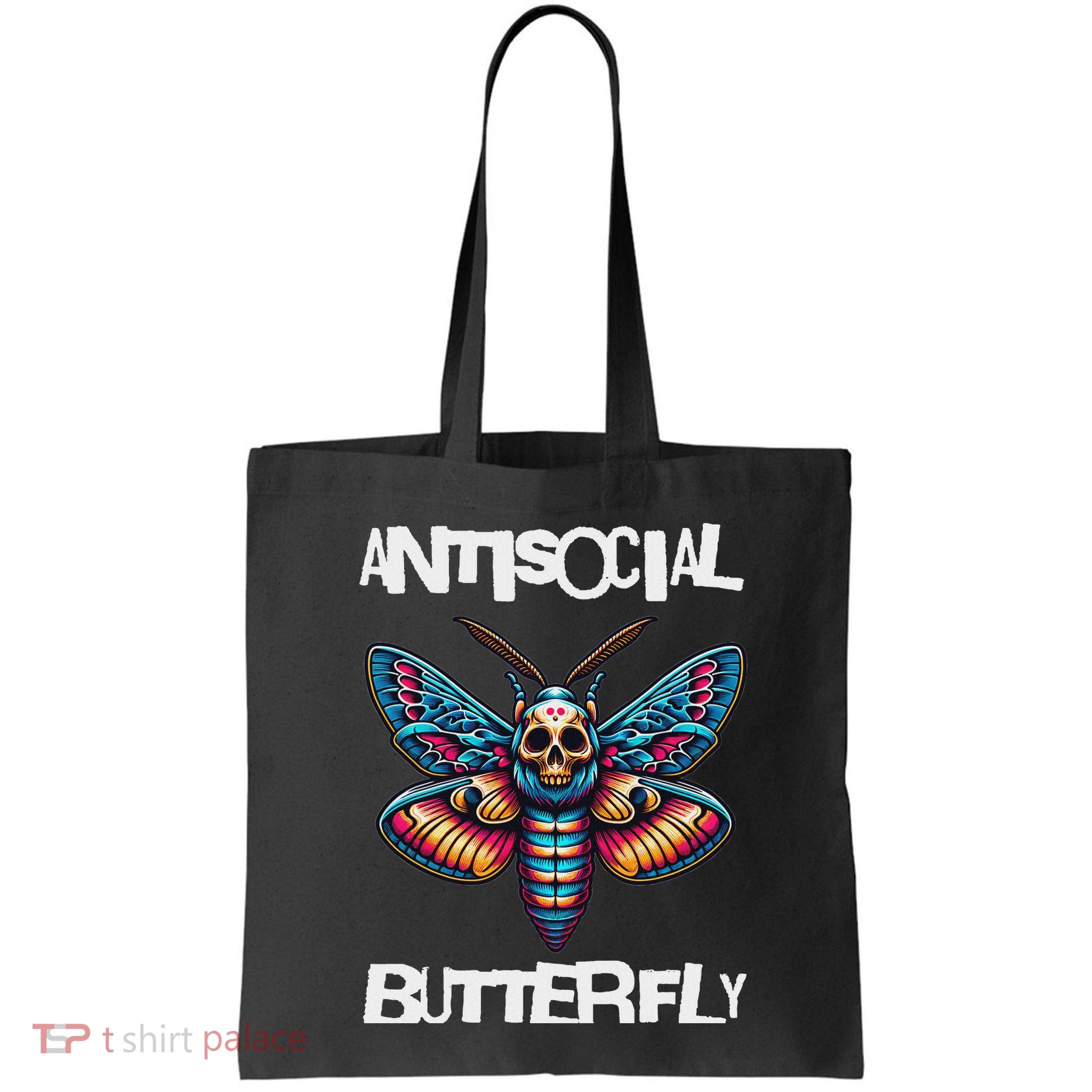 Antisocial Butterfly, Funny, With A Death Head Moth Bag