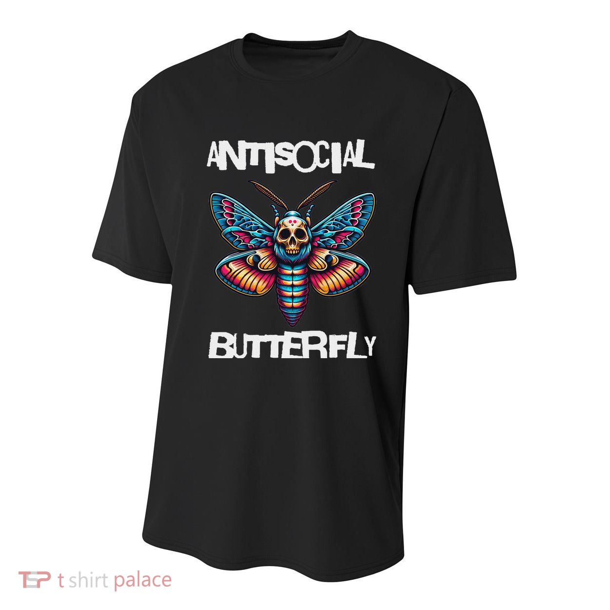 Antisocial Butterfly, Funny, With A Death Head Moth Youth Performance Sprint T-Shirt