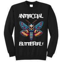 Antisocial Butterfly, Funny, With A Death Head Moth Tall Sweatshirt