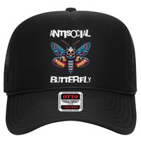 Antisocial Butterfly, Funny, With A Death Head Moth Hat