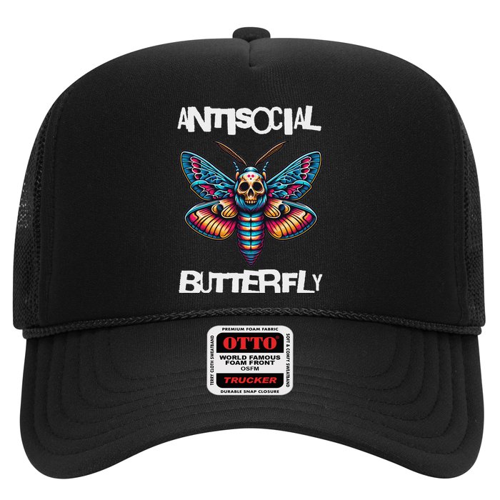 Antisocial Butterfly, Funny, With A Death Head Moth Hat