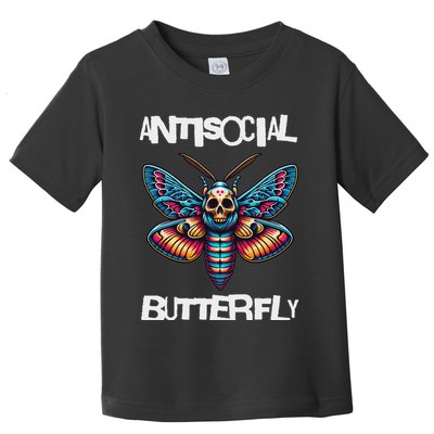 Antisocial Butterfly, Funny, With A Death Head Moth Toddler T-Shirt