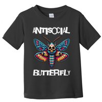 Antisocial Butterfly, Funny, With A Death Head Moth Toddler T-Shirt