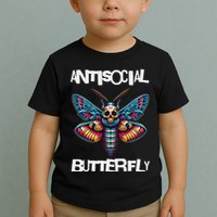 Antisocial Butterfly, Funny, With A Death Head Moth Toddler T-Shirt