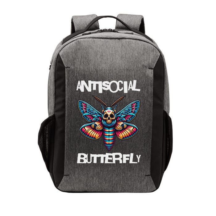 Antisocial Butterfly, Funny, With A Death Head Moth Vector Backpack