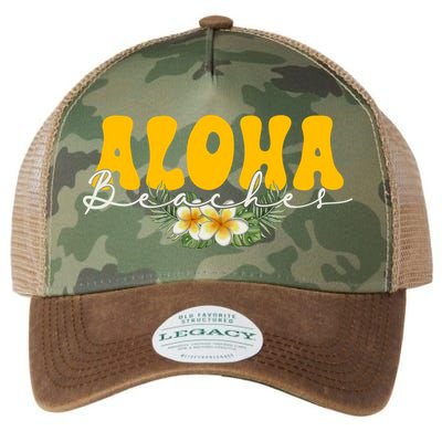 Aloha Beaches Funny Hawaii Tropical Legacy Tie Dye Trucker Hat