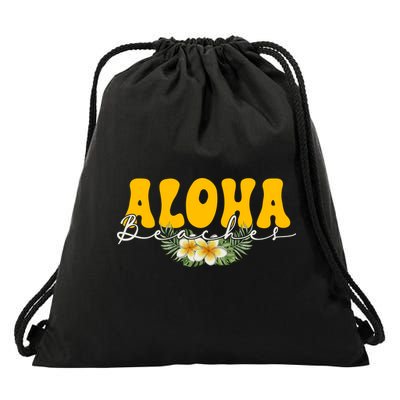 Aloha Beaches Funny Hawaii Tropical Drawstring Bag