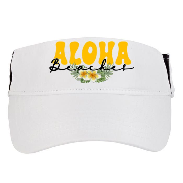 Aloha Beaches Funny Hawaii Tropical Adult Drive Performance Visor