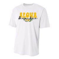 Aloha Beaches Funny Hawaii Tropical Performance Sprint T-Shirt