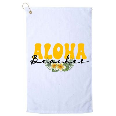 Aloha Beaches Funny Hawaii Tropical Golf Towel