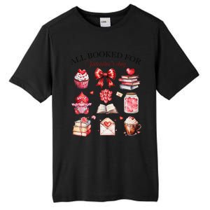 All Booked For ValentineS Day Coquette Bow Teacher Bookworm Tall Fusion ChromaSoft Performance T-Shirt