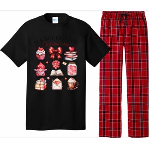 All Booked For ValentineS Day Coquette Bow Teacher Bookworm Pajama Set