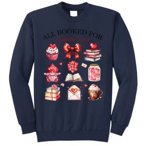 All Booked For ValentineS Day Coquette Bow Teacher Bookworm Sweatshirt