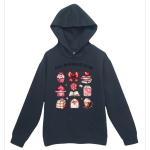 All Booked For ValentineS Day Coquette Bow Teacher Bookworm Urban Pullover Hoodie