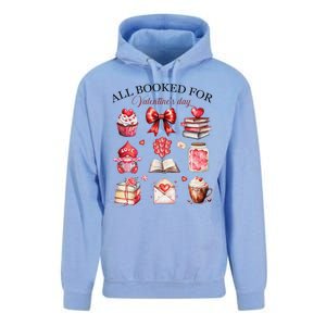 All Booked For ValentineS Day Coquette Bow Teacher Bookworm Unisex Surf Hoodie