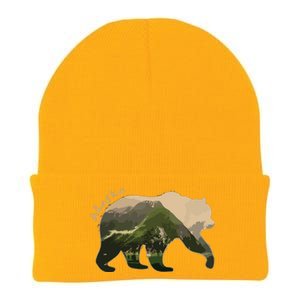 Alaska Bear Grizzly Bear Knit Cap Winter Beanie