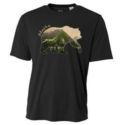 Alaska Bear Grizzly Bear Cooling Performance Crew T-Shirt