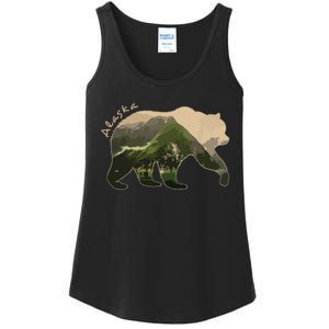 Alaska Bear Grizzly Bear Ladies Essential Tank