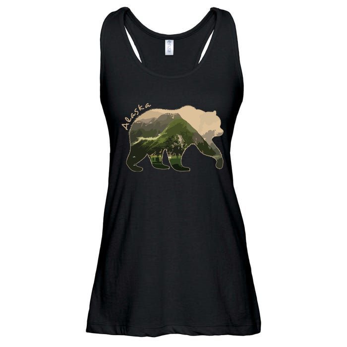 Alaska Bear Grizzly Bear Ladies Essential Flowy Tank