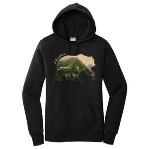 Alaska Bear Grizzly Bear Women's Pullover Hoodie