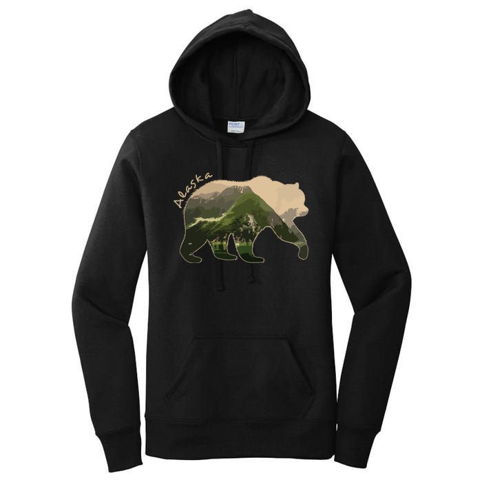 Alaska Bear Grizzly Bear Women's Pullover Hoodie