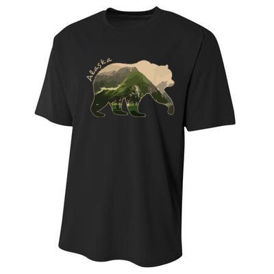 Alaska Bear Grizzly Bear Performance Sprint T-Shirt