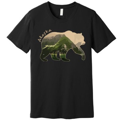 Alaska Bear Grizzly Bear Premium T-Shirt