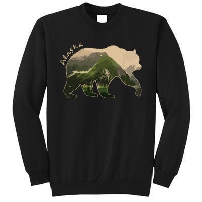 Alaska Bear Grizzly Bear Tall Sweatshirt