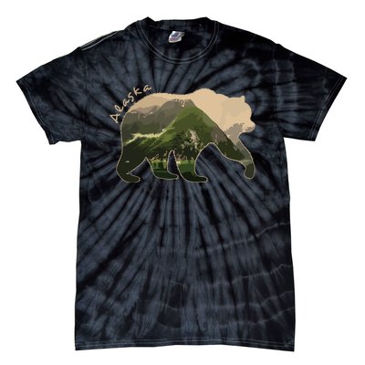 Alaska Bear Grizzly Bear Tie-Dye T-Shirt