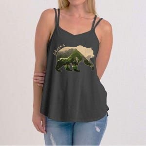 Alaska Bear Grizzly Bear Women's Strappy Tank