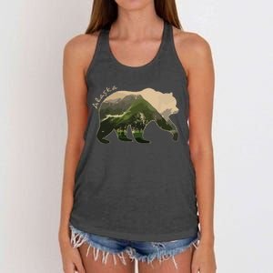 Alaska Bear Grizzly Bear Women's Knotted Racerback Tank