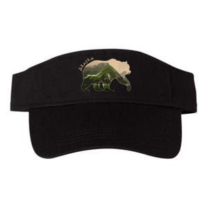 Alaska Bear Grizzly Bear Valucap Bio-Washed Visor