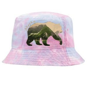 Alaska Bear Grizzly Bear Tie-Dyed Bucket Hat