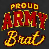 Army Brat Great Gift 7 Panel Mesh Trucker Snapback Hat