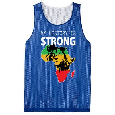 African Black Gift My History Is Strong History Gift Mesh Reversible Basketball Jersey Tank