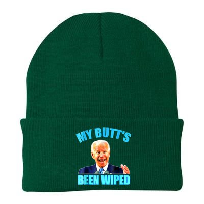 Anti Biden Gaffe My Butts Been Wiped Support Trump Election Knit Cap Winter Beanie