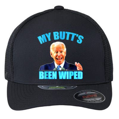 Anti Biden Gaffe My Butts Been Wiped Support Trump Election Flexfit Unipanel Trucker Cap