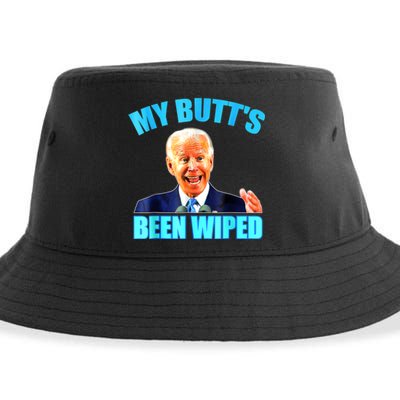 Anti Biden Gaffe My Butts Been Wiped Support Trump Election Sustainable Bucket Hat