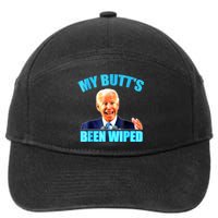 Anti Biden Gaffe My Butts Been Wiped Support Trump Election 7-Panel Snapback Hat