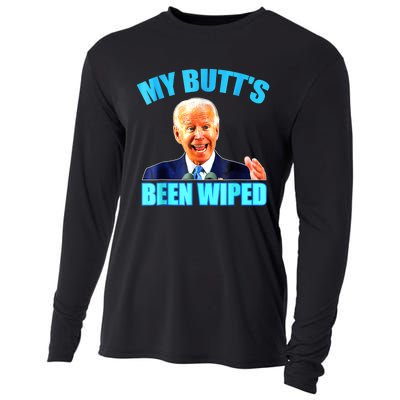 Anti Biden Gaffe My Butts Been Wiped Support Trump Election Cooling Performance Long Sleeve Crew