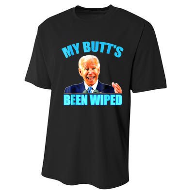 Anti Biden Gaffe My Butts Been Wiped Support Trump Election Performance Sprint T-Shirt